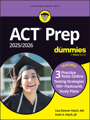 cover image of ACT Prep 2025/2026 For Dummies
